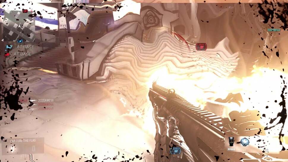 Across over 23,000 frames of analysis, only three frames are torn in our tests - a rare sight for multiplayer, and restricted to the top third of the screen. Here, it kicks off when faced with explosions backed by a distortion shader