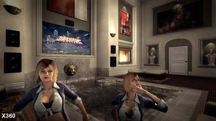 Differences between the two console versions are minimal. In these shots, the 360 seems to be having shadow offset bias issues, hence the very faint shadows on the speakers, which are fully realised on PlayStation 3.