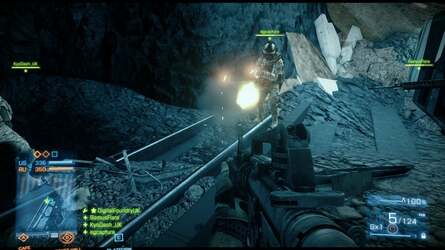 Battlefield 3 testing was a little frustrating - no private matches made life more difficult, and the server list wasn't working when we did our tests, meaning we had no idea whatsoever which dedicated server we were using, or how good our connection was. GT5 was a simple matter of setting up a room, joining it and flashing our brake lights at one another.