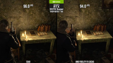 CACAO looks better than SSAO with a minor performance hit, while the advanced hair rendering doesn't really justify its cost.