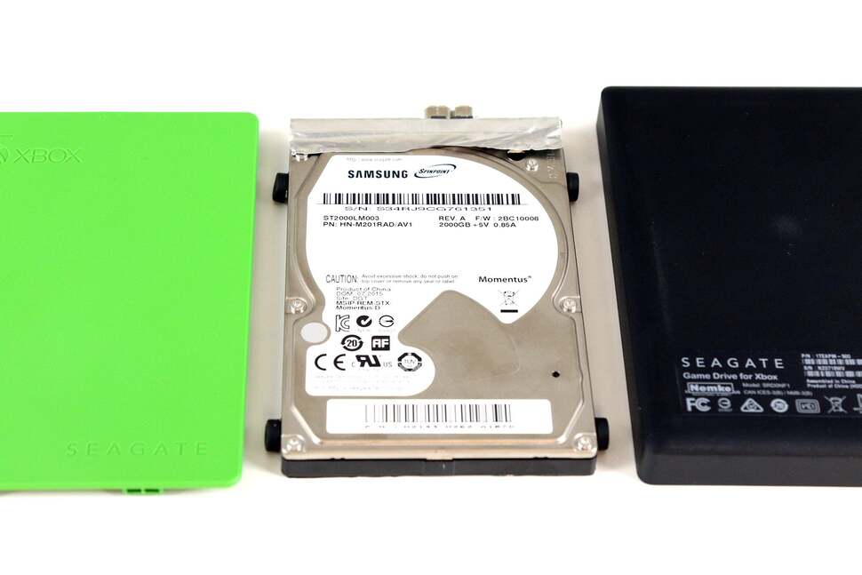 Proof positive that there's nothing particularly special about the Game Drive. That's the same ST2000LM003 drive found in other cheaper Seagate USB 3.0 expansion products