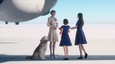 Despite having a significantly smaller install footprint, the Switch version seems to have similarly high-quality prerendered cutscenes, most of which hold up well in 2024 - though some shots that combine CG with real-world photographs (the dog) can be a bit distracting.