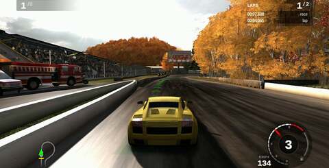 The Maple Valley course once again highlights how much more refined and realistic the lighting and car models are in Forza 3.