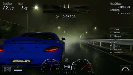 Some of the alpha effects in GT5 look positively ugly - spray from the cars in wet weather conditions being a case in point. Even on these tiny thumbnails the blocky pixels are visible. Click through for full 1080p resolution images on any thumbnail in this feature.
