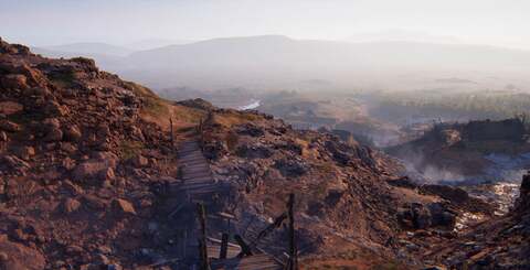 Unreal Engine 5's Nanite-driven geometry system allows for phenomenal detail with no LOD pop-in.