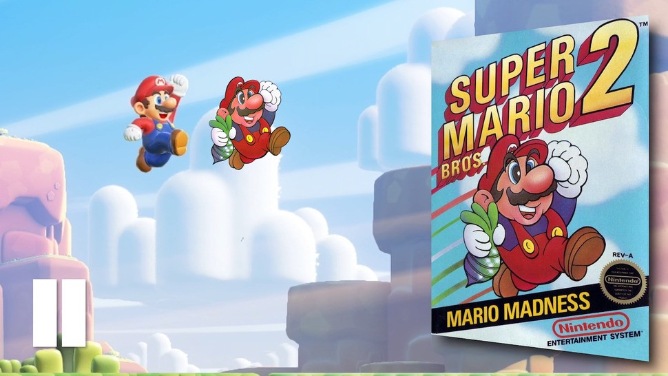 I love how much jumping Mario in Wonder resembles his box art depiction in Super Mario Bros. 2.