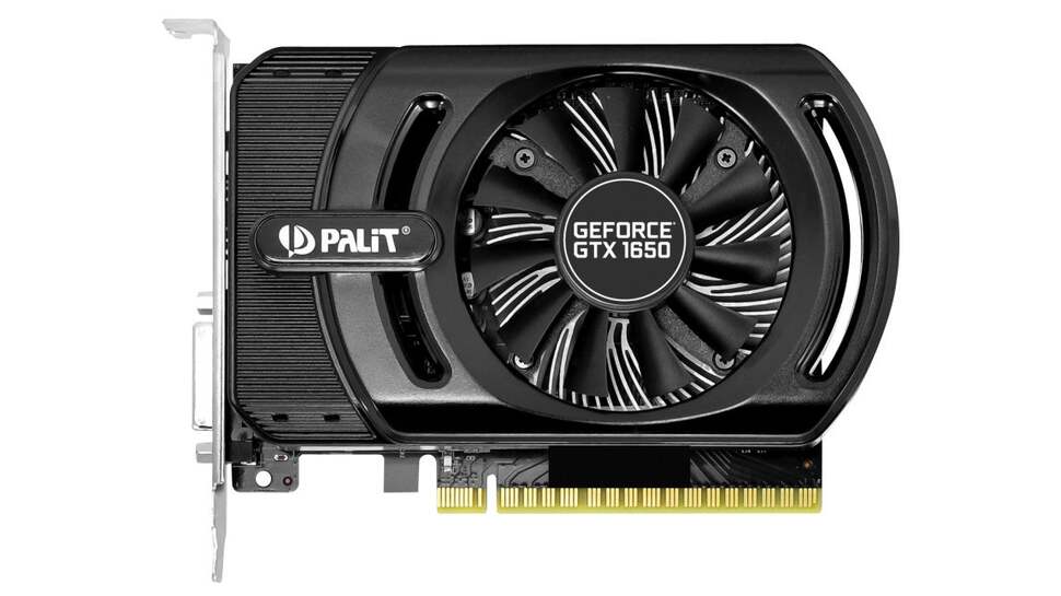 The Palit GTX 1650 StormX card we tested operates at stock speeds, uses a single slot and doesn't require extra PCI-e power