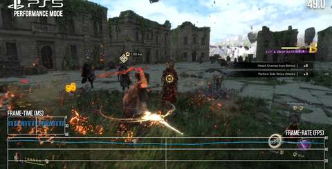 In 60Hz modes, quality and RT target 30fps but can drop with heavy effects work. At 120Hz, the presentation is very similar and performance mode still targets 60fps - but there should be lower latency. On top of that, the quality mode shifts up to a 40fps target. Interestingly, all 120Hz modes seem to perform better than their 60Hz equivalents.