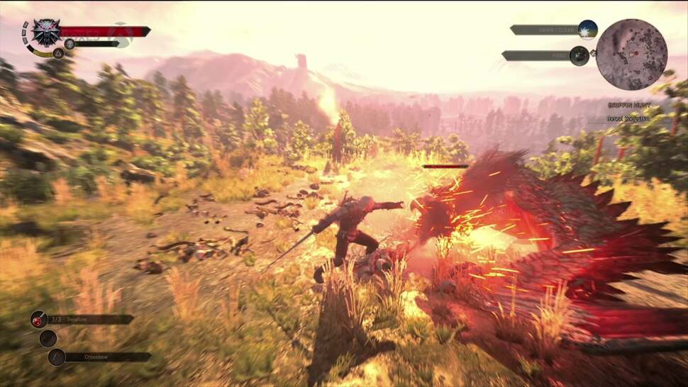 The E3 2014 Xbox One build renders particle and post-processing effects with some stuttering. However, there's still plenty of time to optimise before the shipping date.