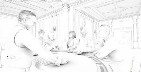 PS5 Pro adds upgrades in shadows, screen space reflections (SSR), screen space global illumination (SSGI), and screen space ambient occlusion (SSAO). Here's how a single frame breaks down into its constituent parts, in particular showing the direct impact of the SSGI light bounce between characters and the environment.