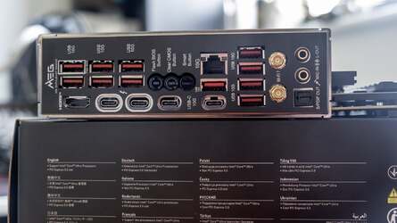 The MSI MEG Z890 Ace has a fetching black-and-gold colour scheme along with toolfree NVMe slots, impressive VRMs and prodigious I/O - including 10-gig networking.