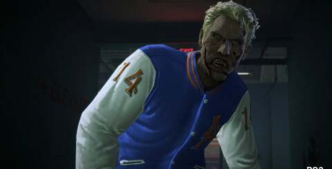 Normal maps can be dialled back quite brutally on PS3 (bottom) and we also see evidence of lower-resolution textures too on Chuck's jacket (top). Thankfully these kind of changes aren't really apparent in gameplay.