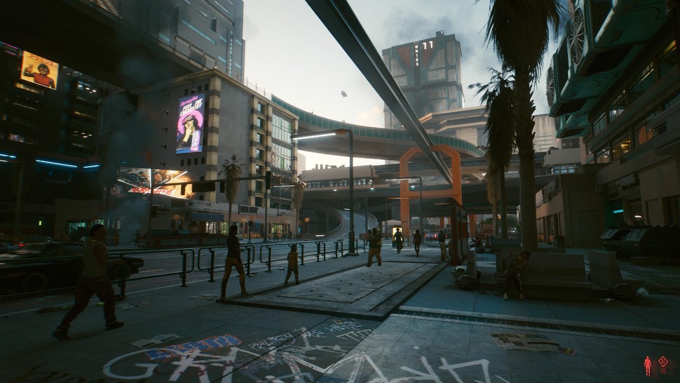 Worlds apart from consoles, Cyberpunk 2077 reaches its zenith on high-end PC hardware. Rendered here with full ray tracing features on RTX 3090