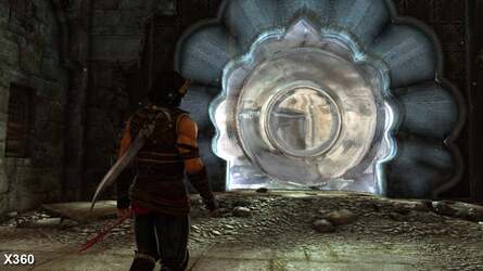 Most of the visual difference between the two games are barely noticeable, blur filter apart. However, the complete omission of the depth-of-field filter here is bizarre. A bug perhaps?