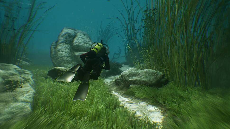 Underwater areas in the game are beautifully realised with tasteful use of chromatic aberration (yes, really) alongside gently moving foliage and marine life