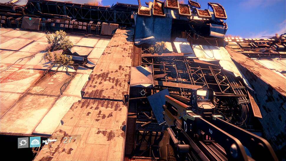 Bungie's distinct art style is very striking in Destiny, largely due to the leap in graphical quality provided by next-gen hardware. Draw distance and the level of detail on offer is superb, with more intricate textures and more complex geometry