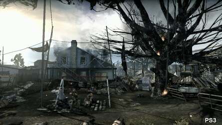 UE3's lighting model appears to have been replaced with custom code that produces some impressive effects, though the harsh contrast can serve to emphasis the PS3 version's lack of anti-aliasing.