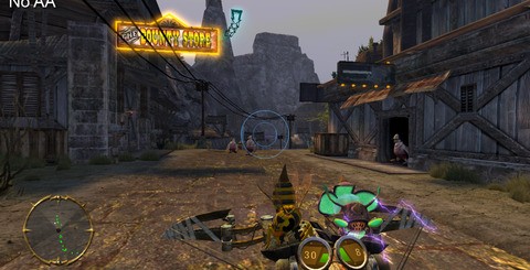 Just Add Water show us how Stranger's Wrath HD would have looked without the implementation of Sony's MLAA tech, alongside shots from the finished game. The artwork style suits the post-process technique rather well.