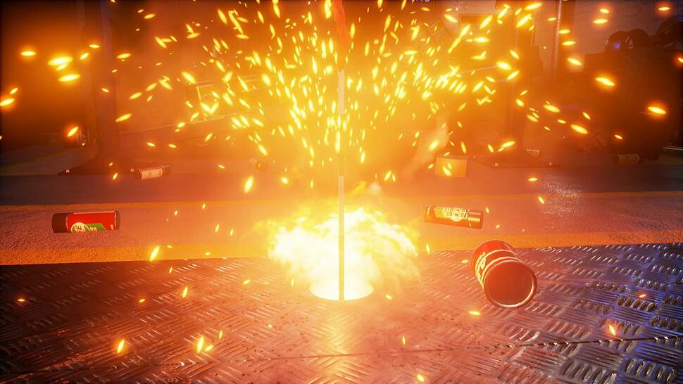 More particles because, why not? Plus, the metal shader on the floor is quite nice
