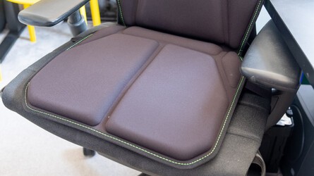 The Freyja seat is quite comfortable, and could make even a basic chair feel pretty good thanks to its added padding. However, I did feel I was being pushed up and forward from my ideal seating position on the Herman Miller Embody. 