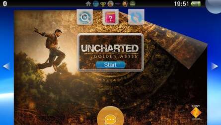 The top bar lists all the open application by icon, with the RAM apparently being plentiful enough to keep each of these open simultaneously during a game. The menus are very responsive and rarely drop frames during transitions.