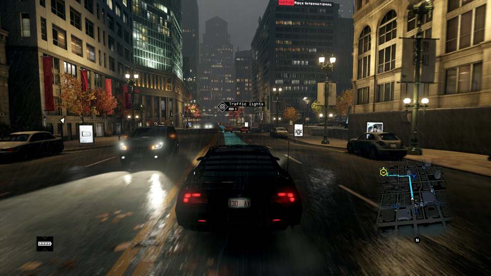 Equally, rain effects are stand-out. The in-game replication of Chicago looks very plain during mild weather, so it's fortunate rainfall is a regular fixture for the in-game forecast