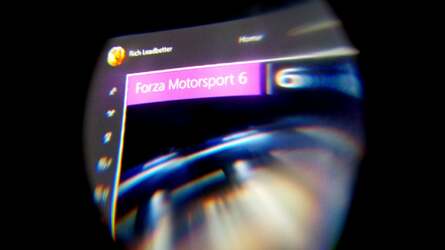 PlayStation VR hooked up to the Wii U (left) and a look inside the headset in the right shot, where Xbox One is attached. Click on the thumbnails for full resolution images.