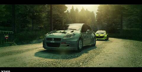 Aside from differences in anti-aliasing, gamma balance, foliage and the size of the borders (!) on replays and cut-scenes, Codemasters has produced a very similar looking game on both platforms.