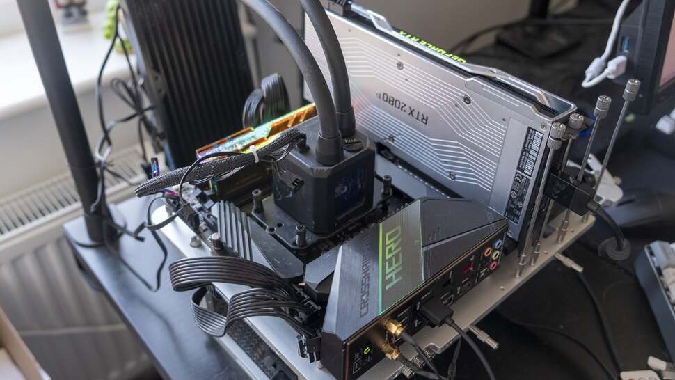 Our test setup for Ryzen 9 5900X and Ryzen 7 3800X