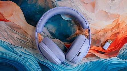 The G325 is incredibly flexible, making it trickier to damage - and sitting more nicely on your ears. The USB-A dongle isn't a good fit for handhelds like ROG Ally or Switch, but provides reliable wireless to a good distance. Click to enlarge. 