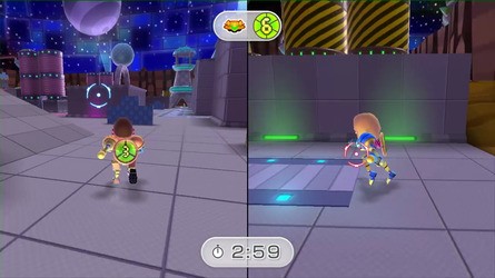 There's something of a graphical gulf between Nintendo's multiplayer concept demos at its 'HD experience' taster using Zelda art assets. However, both are running at native 720p with no anti-aliasing, as you can see for yourselves by clicking on the thumbnails above.