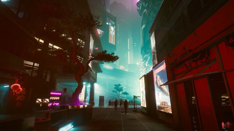 Worlds apart from consoles, Cyberpunk 2077 reaches its zenith on high-end PC hardware. Rendered here with full ray tracing features on RTX 3090