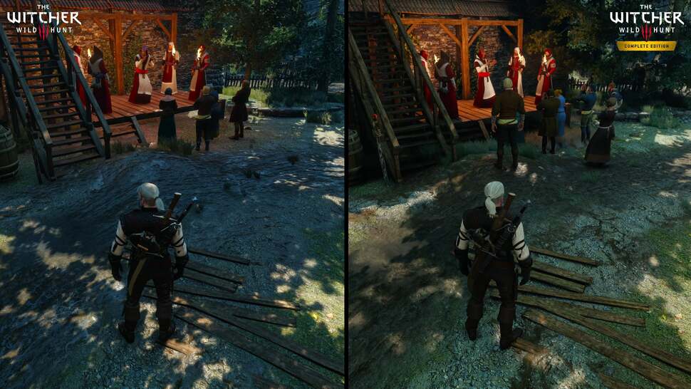 Unlike the original release, all torches now indepedently cast shadows