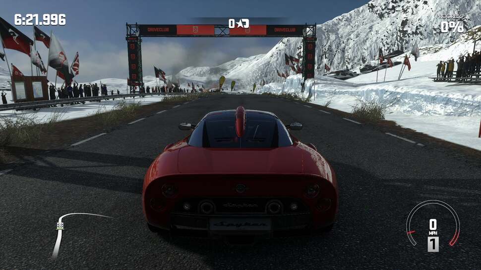 All lighting, shadows and effects are rendered in real-time in Drive Club. Here we see how different conditions change how materials and reflections look at various times of day