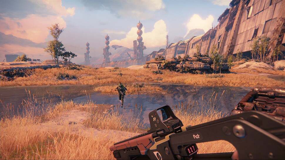 Bungie's distinct art style is very striking in Destiny, largely due to the leap in graphical quality provided by next-gen hardware. Draw distance and the level of detail on offer is superb, with more intricate textures and more complex geometry