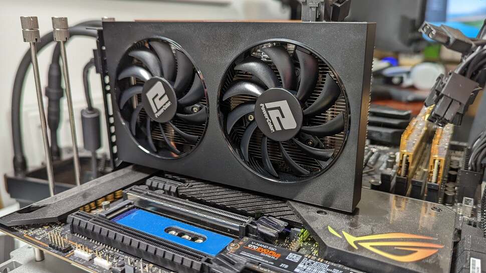 The RX 6500 XT sitting proud