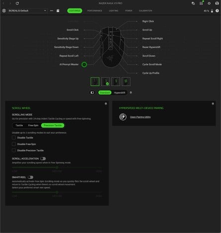Click these tiny thumbnails to see the full-size Razer Synapse screenshot.
