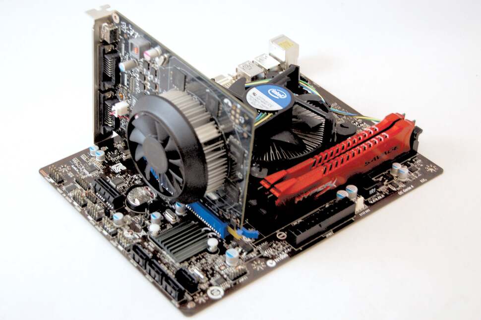 Nvidia's GTX 750 Ti is the final piece of the puzzle. Even our reference card - with its rudimentary cooler - can overclock easily to a max boost of 1350MHz, while we ran RAM at 6.2gbps