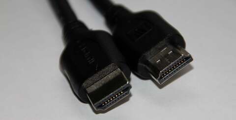 Four HDMI cables are amassed for testing: a &pound;1.50 generic cable (top-left) faces off against a Monster cable that costs up to &pound;100 (top-right). In between these extremes are the official Microsoft lead we got with our Xbox 360 Elite (bottom-left) and last but definitely not least, the Sony offering (bottom-right). Photography: Oz Levy.