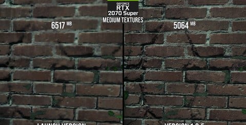 A selection of head-to-head comparisons, stacking up medium quality textures from the launch code vs how they present today. Honestly, it's a night and day improvement. Click on the images for higher resolution shots.