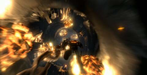 The God of War III engine excels in handling dynamic lighting, with up to 50 lights per game object. Helios' head (bottom right) is the most obvious example of the player directly interfacing with dynamic lighting.