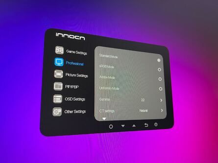 The menu system is simplistic, but does the job - although a joystick would make for easier inputs than the multiple buttons provided.
