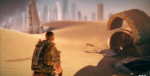 All versions - even PC - have texture-streaming issues. The PS3 version appears to come out worse off (top), but overall quality of the artwork seems to be a match (bottom).