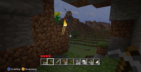 Xbox 360 owners can now mine and craft to their heart's content. Though rewritten for another language, the conversion of the engine is faithfully managed and feels very similar to the equivalent Beta 1.6.6 build on PC.