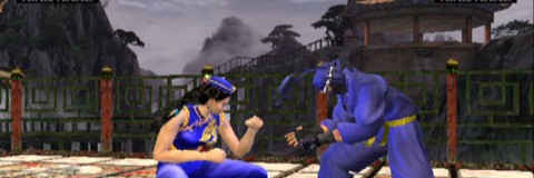 Virtua Fighter 4 Evolution running on three different PS2 emulation schemes - full hardware back-compatibility via a PS3 debugging station (equivalent to an NTSC launch unit), an EU PS3 with partial hardware support and finally the software emulator that runs on any PS3. On this game, the EU machine appears to have a slight blur, while the full hardware model has some poor deinterlacing (only really noticeable in motion). The emulator deinterlaces nicely, generally speaking, giving a 480p-style presentation.