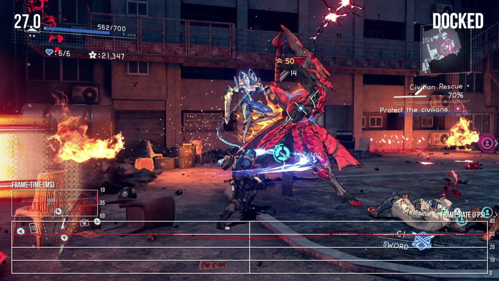 Performance is strong overall with just minor dips in frame-rate during intense combat