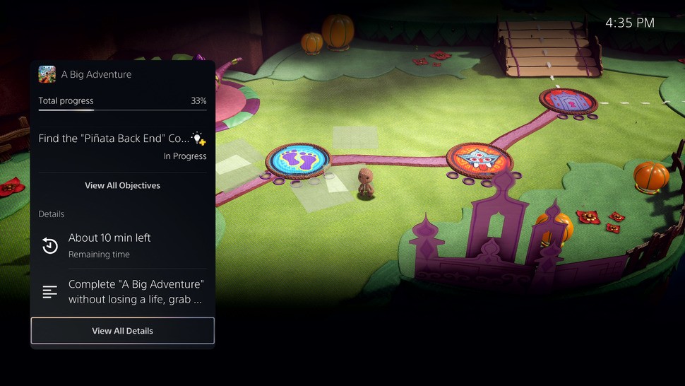 Objectives in any given Activity are broken down, and there's even an estimated time for completion