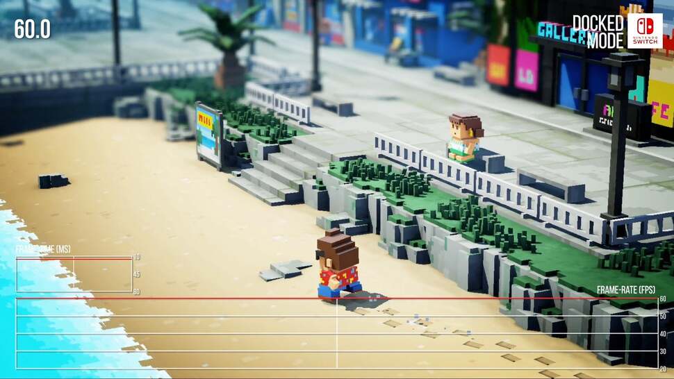 Over 650,000 measured frames, The Touryst dropped just three. It's as close to a fully locked 60fps as you get in video games