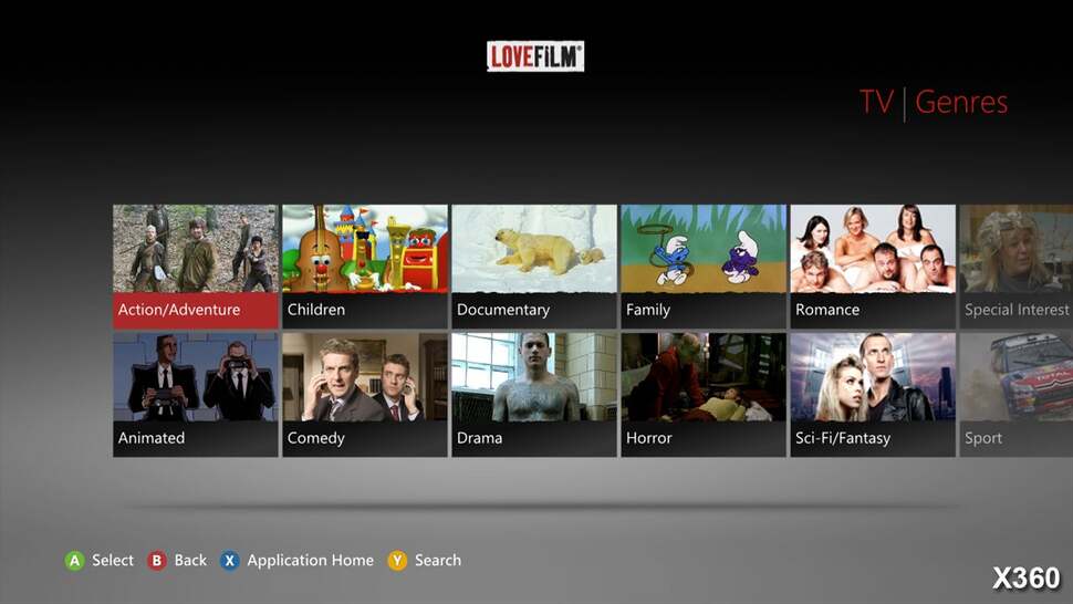 While browsing Film and TV, more options become available, where you can browse the service's large selection by a range of categories, grouping content by genre, critical acclaim, amongst others. The interface is easier to browse, but the lack of recomme