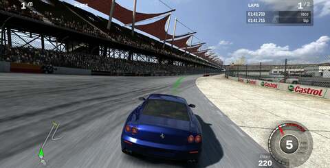 The improvements over Forza 2 (left) are many and varied, but the most immediately dramatic concerns the lighting model.